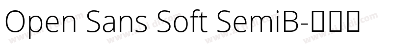 Open Sans Soft SemiB字体转换